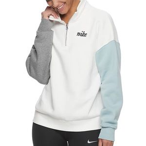 Nike colorblock 1/4 zip sweatshirt